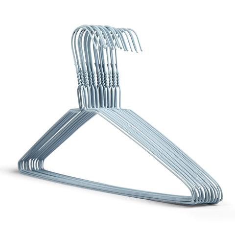 Plain White Metal Wire Coat Hangers 13G Box Of 500